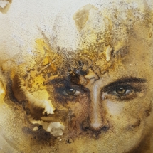 22x20 cm - Pastel et encre sur papier Montval - 80 euros Inventif