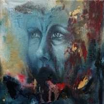Huile sur toile 20x20 cm, 80 euros Douleur