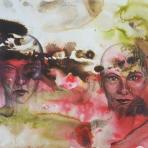 Encre et pastels sur papier 50x65cm, 200 euros selonlesjours