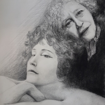 Crayon et pierre noire sur papier Non disponible ColetteS