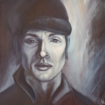 Huile sur toile 30x30, 130 euros Rudolf