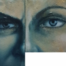 huile sur toile, 2x 10X8cm, 70 euros CommeUnDoute