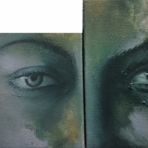 huile sur toile, 2x 10X7cm, 70 euros ViensOnReve