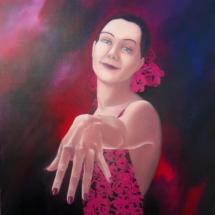 Collage et huile sur toile 45x61 cm, 400 euros OnDanse2